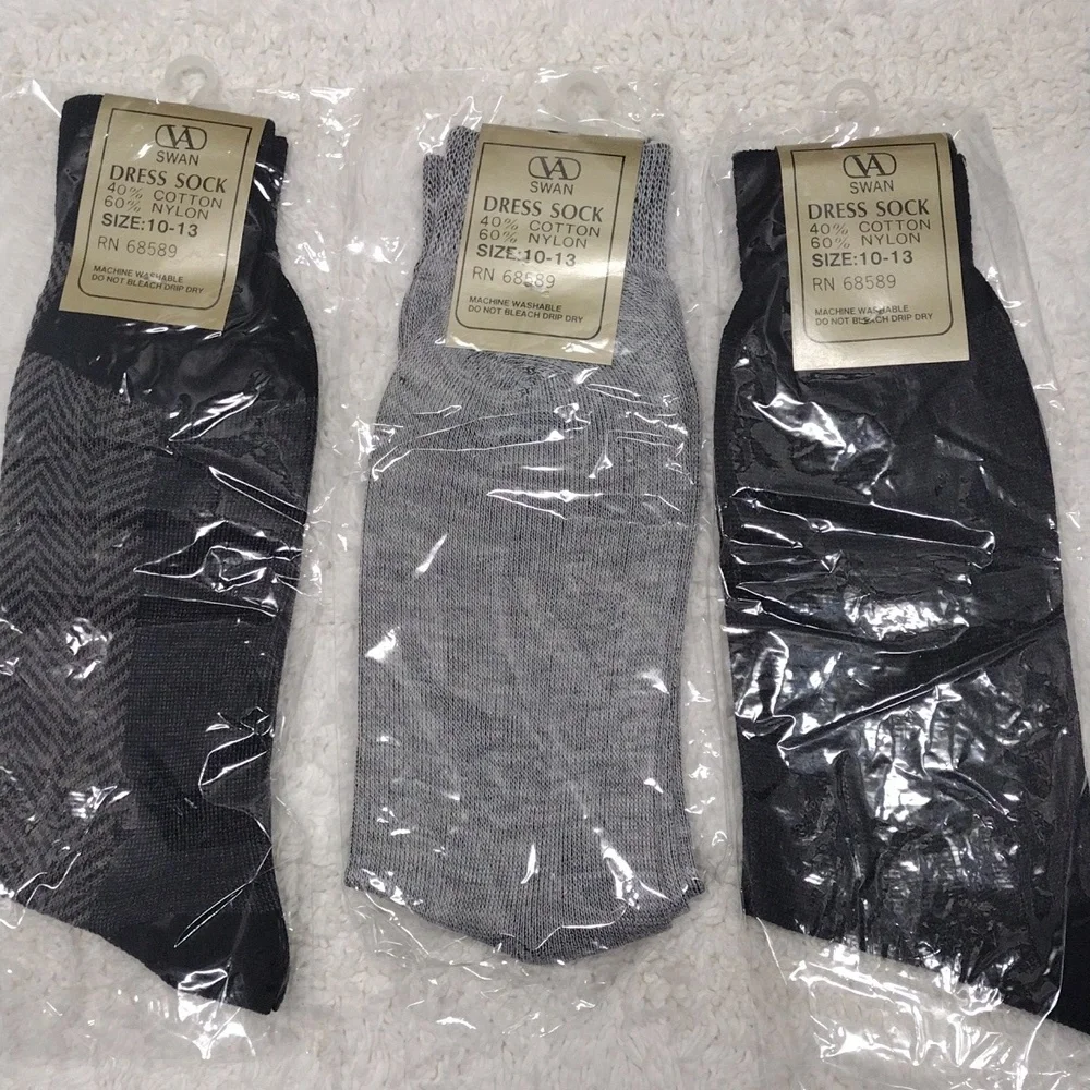 VA Swan Dress Socks Multiple Colors and Patterns 6 Pairs SD#6-6 - Picture 7 of 9